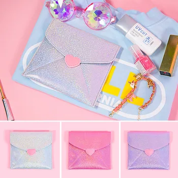 

Korean Cute Women Girl Sanitary Pads Organizer Credit Card Purse Holder Napkin Jewelry Money Storage Bags Cosmetic Pouch Case