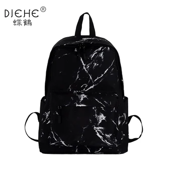 

New Marble Backpack Women Stone Nylon Backpacks for Teenager Girls Bags Female Marbling Rucksack School Bag mochila 2019