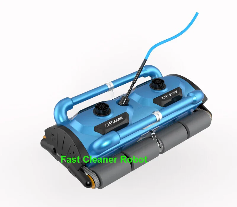 

Newest Commercial Use Robot Swimming Vacuum Cleaner Pool Cleaner For Big Pool( Cleaning capacity for 1000M2) with Caddy Cart