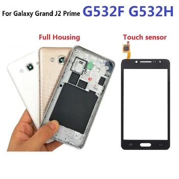 

For Samsung Galaxy Grand Prime Plus J2 Prime Housing Front Frame Chassis Camera Lens+Battery Cover Touch Screen Sensor G532