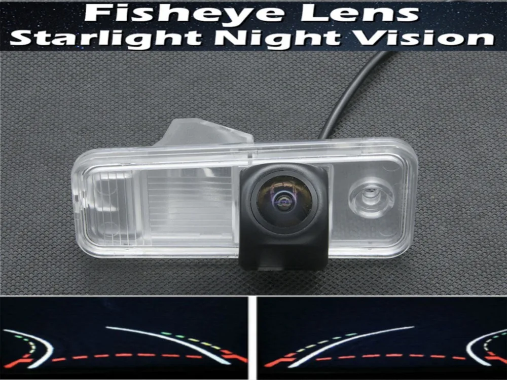 

Fisheye Lens 1080P Trajectory Tracks Car Rear view Camera for Hyundai IX45 2013 2014 Santa Fe Waterproof Car Reverse Camera