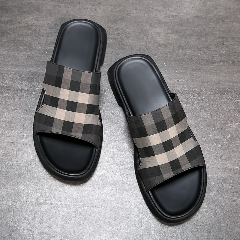 Г., новые летние шлепанцы удобные дышащие тканевые сандалии в Корейском стиле кожаные шлепанцы в стиле ретро полуботинки