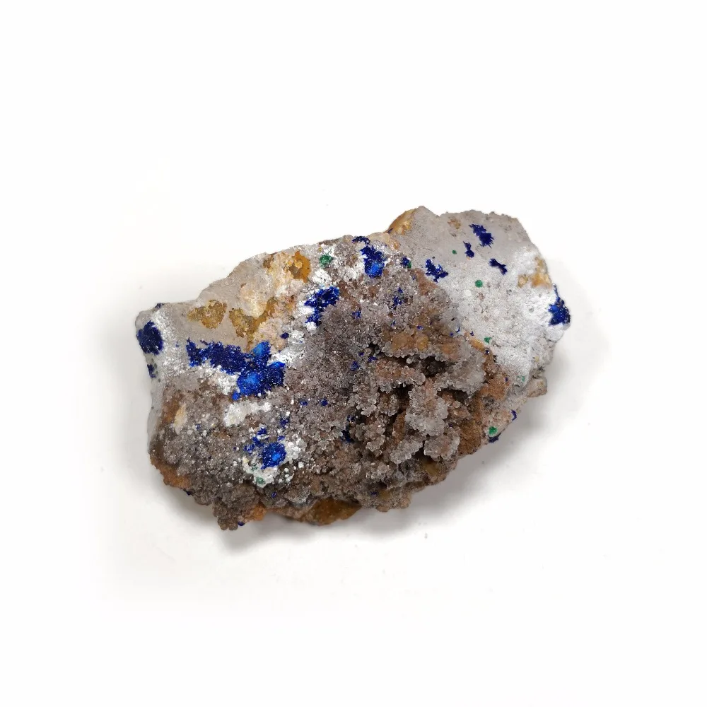 

102g natural Stones and Minerals Rock shiny Azurite Malachite Creedite quartz crystal collection D4-52
