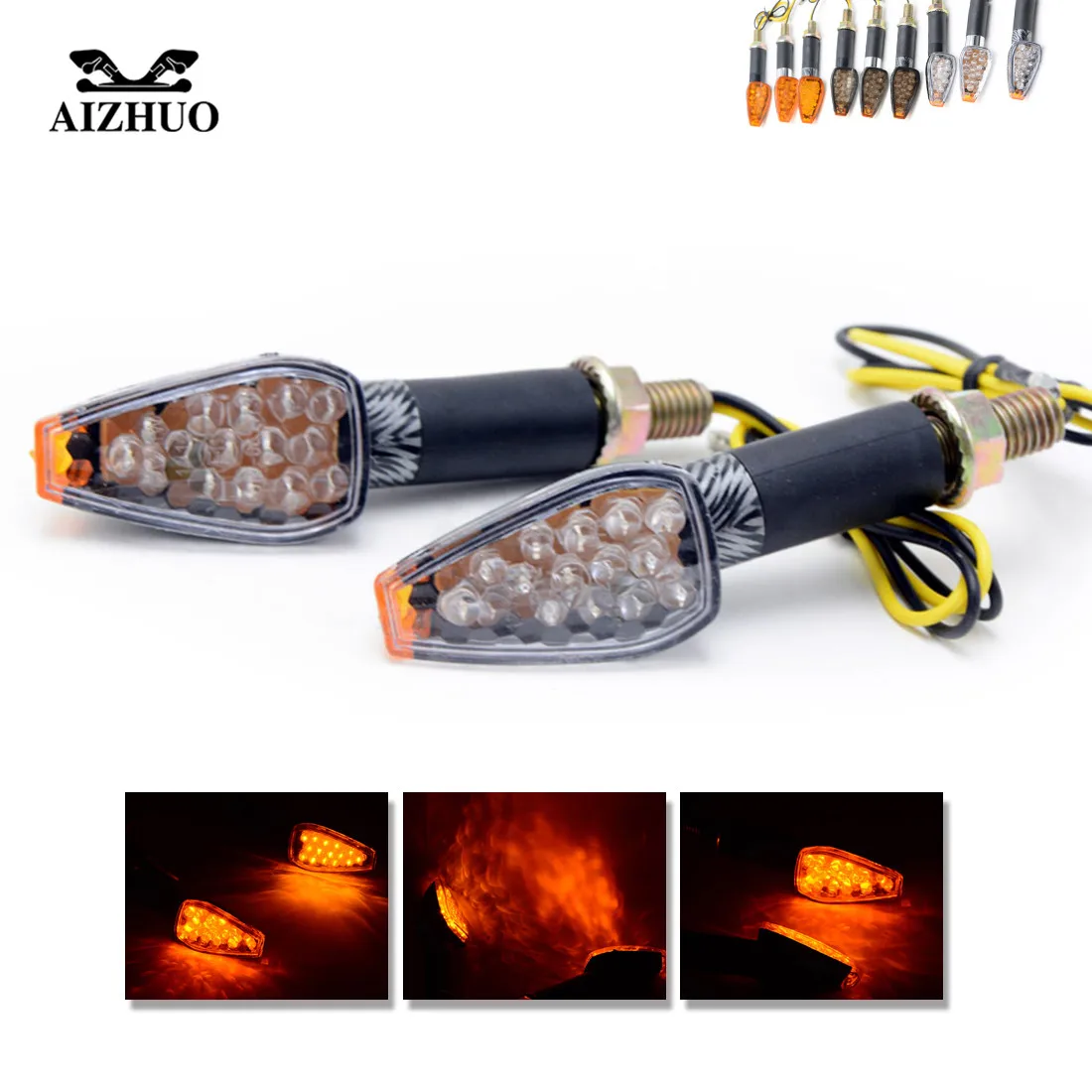 

Motorcycle Accessories Turn Signals Flashing LED Tail Signal for suzuki dl 1000 v-strom 650 Honda cb650f msx125 goldwing gl1800