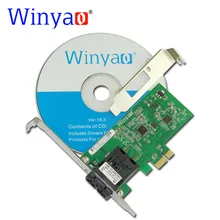 Winyao wy8105fx-sc pci-e x1 100fx sc(1310nm 20 км) desktop Волокно Ethernet адаптер сетевой карты для rtl8105e 100 Мбит/с NIC