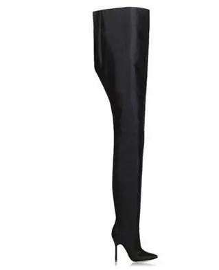 New Fashion All kinds of Colour PU Over-the-Knee Shoes Pointed Toe Super High Women's Shoes Thins Heels big size Women's Boot Women's Shoes