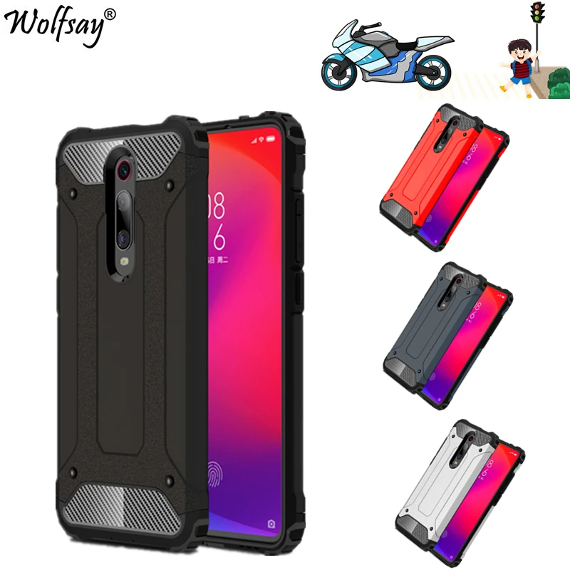 Чехлы для Xiaomi Redmi K20 Pro чехол из ТПУ + ПК противоударный гибридный защитный полный