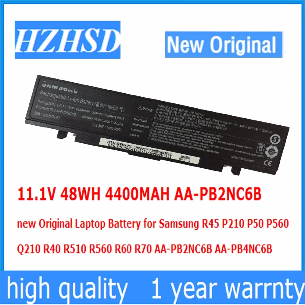 11 1 V 48WH 4400 мА/ч AA-PB2NC6B новый оригинальный аккумулятор для ноутбука Samsung R45 P210 P50 P560 Q210