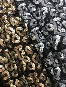 

New arrival Embroidered tulle French African Lace Fabric Net Tulle Nigerian Mesh Lace fabric J-63430 with sequins