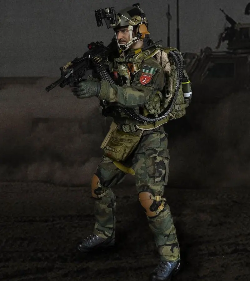 

EasySimple ES26015 1/6th Scale MARSOC MSOT (Marine Special Operations Team) Lightweight Machine Gunner 12" Army Action Figure