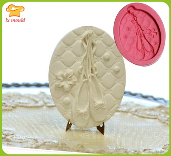 

Ballet shoes handmade soap mold Fondant cake silicone mold Dance ballet shoes
