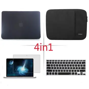

4in1 Matte Hard case sleeve keyboard cover LCD FOR Macbook Pro Air Retina 11 12 13 15 Notebook Bag 2018 Touch Bar A1990/A1989