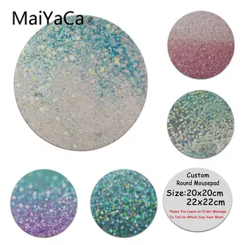 

MaiYaCa Design Beauty woman scales Anti-Slip Durable Silicone Computermats Size for 200x200x2mm and 220x220x2mm Round Mousepad