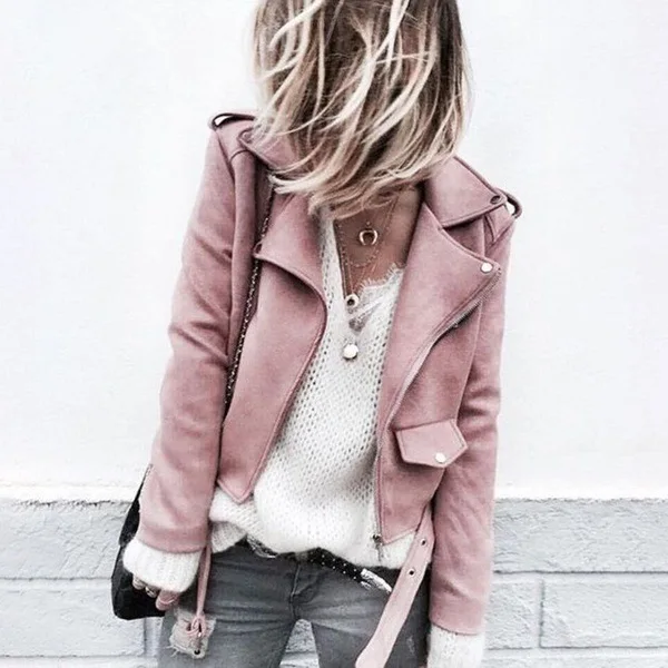 short black suede jacket