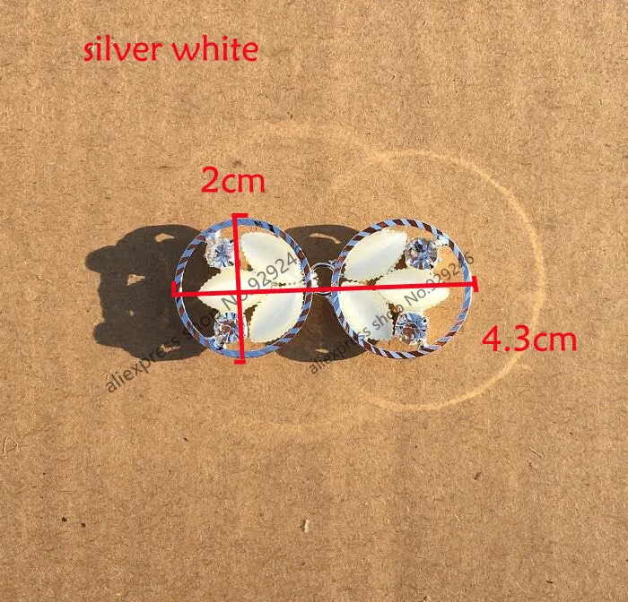 6 шт./лот, модные круглые опаловые стразы, комбинированные пряжки, большой цветок, Бабочка, застежка для одежды, пальто, пуговицы, аксессуары для одежды - Цвет: as iamge