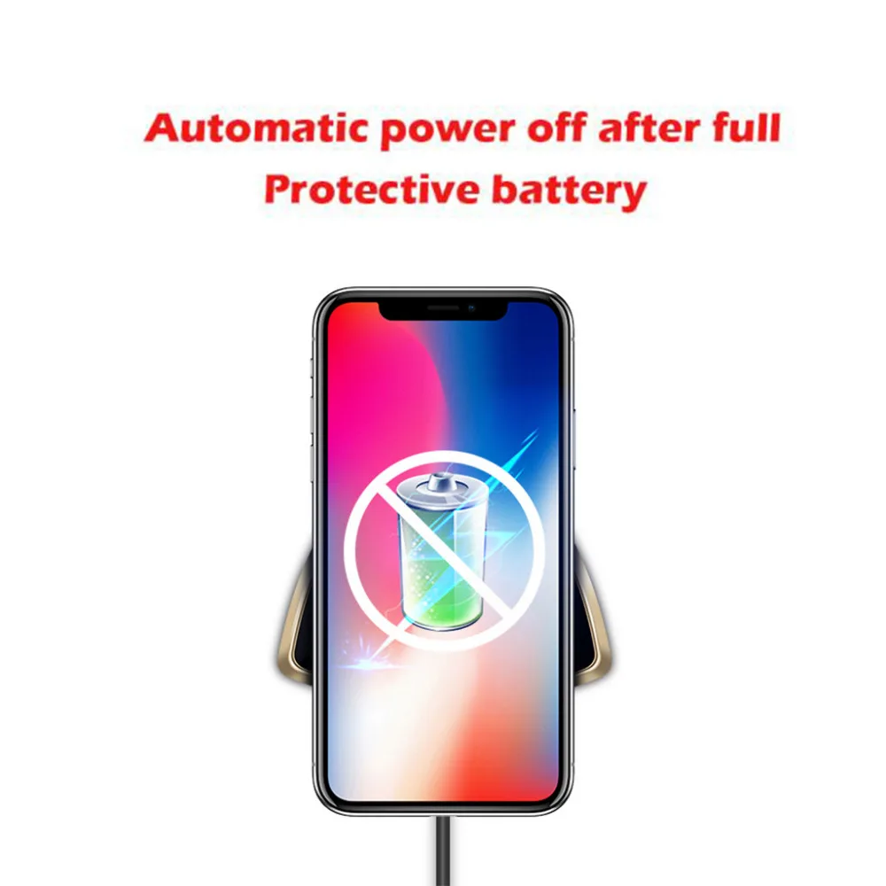 New Qi Wireless Charger Rapid Charging Pad For IPhone 88 PlusX For Samsung ABS&PC Wireless Charger Standard 40MAY6 (8)