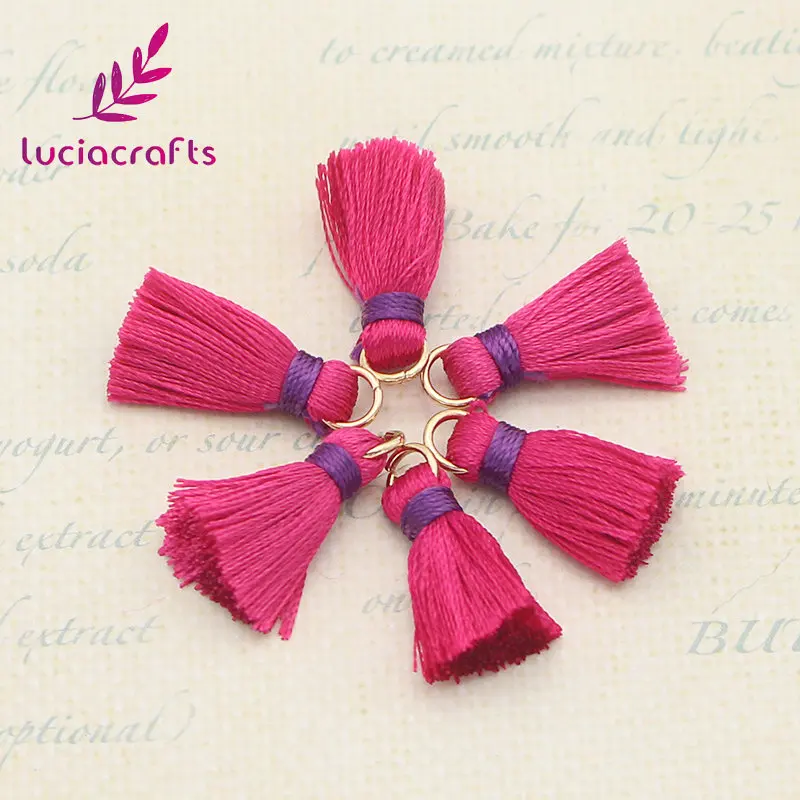 Lucia crafts 20 мм разноцветные варианты кисточка для ручной работы DIY материалы 10 шт/15 шт CI0203