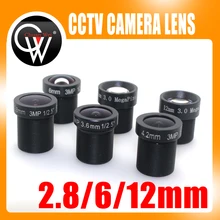 3pcs/lot 2.8mm 6mm 12mm lens 1080P HD fixed lens 1/2.5″ M12 F1.6 3.0 Mega pixels lens for Security Camera Free shipping