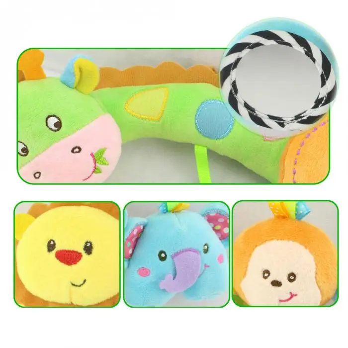 Модные детские плюшевые игрушки крест бар тип красочные животные подвеска Подвесная детская кроватка прогулочная коляска детские игрушки для малышей Подарки