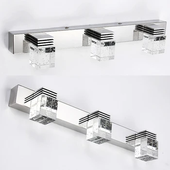 

Modern Led Wall Lamp Crystal+metal Wall Sconces SMD LED Mirror Wall Light Wall Mounted Indoor Lamps Home Lighting Fixtures