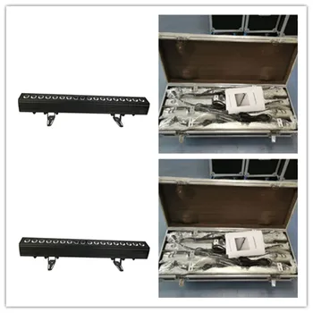 

8 pieces with flightcase led modern lighting fixture 18x18w rgbwa uv 6-in-1 led slim up washing light bar theater wall wash ligh