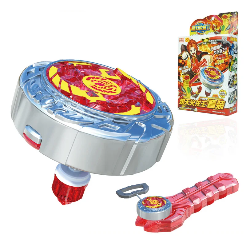 

New Spinning Top with Launcher and Light Original Box Metal Plastic Fusion 4D Gyro toys for Children Gift