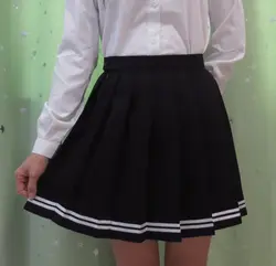 Милая Классическая плиссированная юбка в японском стиле для школьниц и школьников kawaii, цвет макарон, школьная форма с завышенной талией