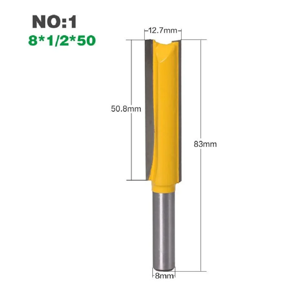 1 шт. 8 мм хвостовик прямой/Дадо древесины фрезы вольфрам карбида прямые фрезы Деревообрабатывающие инструменты бит