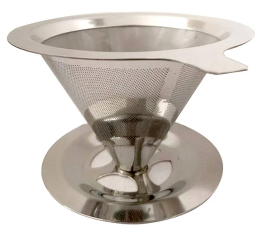 

Double Layer Stainless Steel Coffee Filter Holder Pour Over Coffees Dripper Mesh Coffee Tea Filter Basket Tools