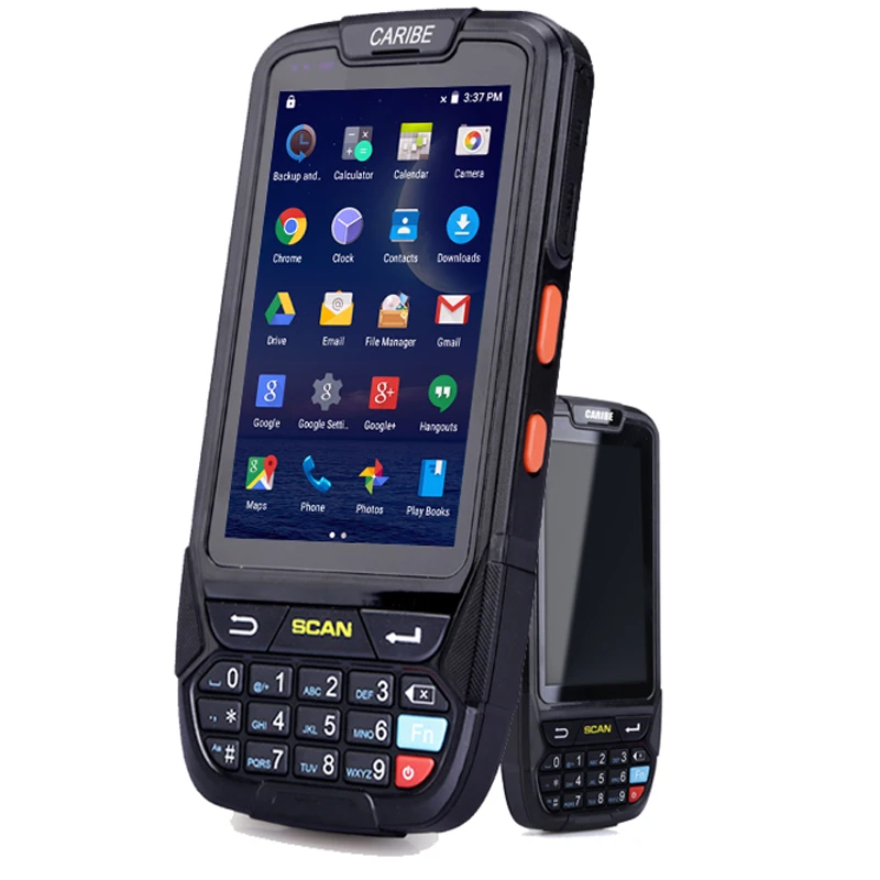 Caribe PL-40L الصناعية إدارة المخزون الروبوت pda الروبوت اللاسلكية مع 1d الباركود الماسح الضوئي و 4 جرام Caribe PL-40L الصناعية إدارة المخزون الروبوت pda الروبوت اللاسلكية مع 1d الباركود الماسح الضوئي و 4 جرام