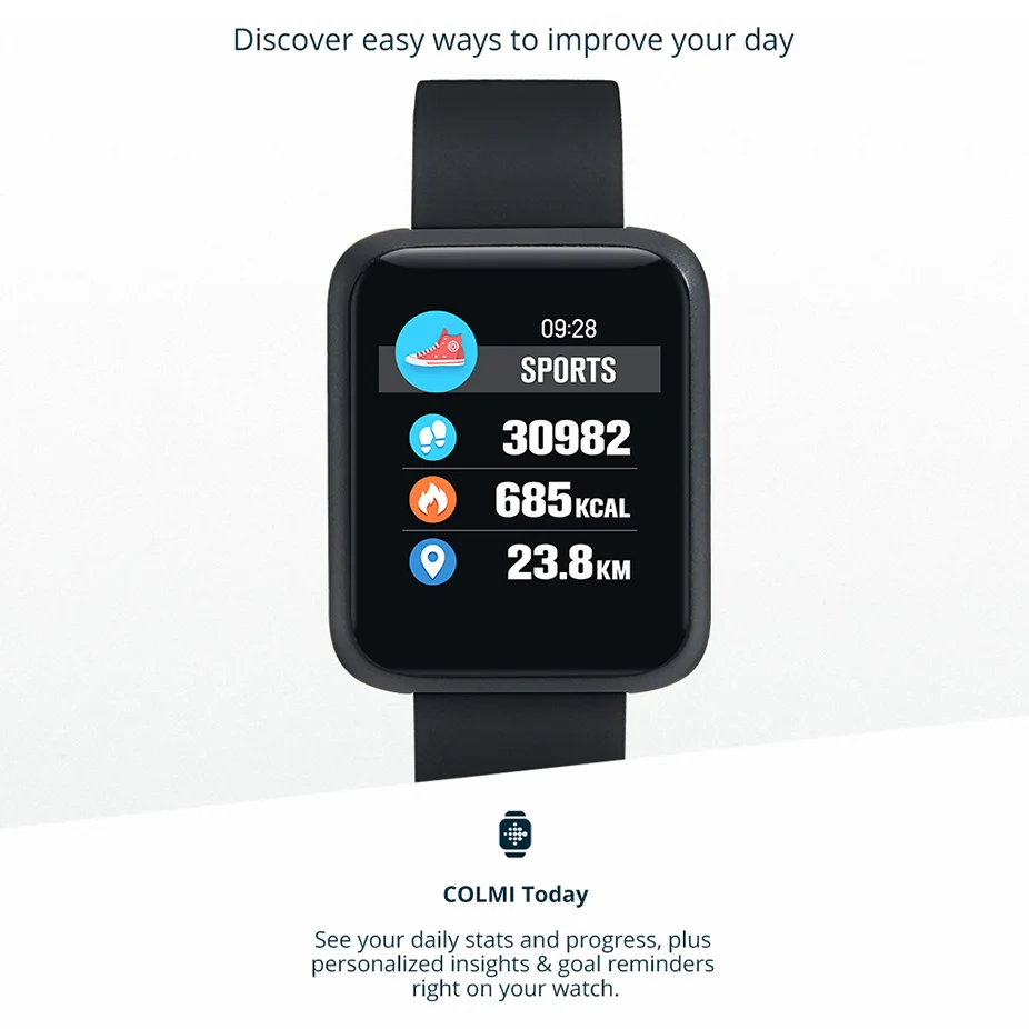 COLMI Sport3 الذكية ووتش الرجال ضغط الدم IP68 للماء اللياقة البدنية تعقب ساعة Smartwatch ل IOS الروبوت أجهزة لبس COLMI Sport3 الذكية ووتش الرجال ضغط الدم IP68 للماء اللياقة البدنية تعقب ساعة Smartwatch ل IOS الروبوت أجهزة لبس