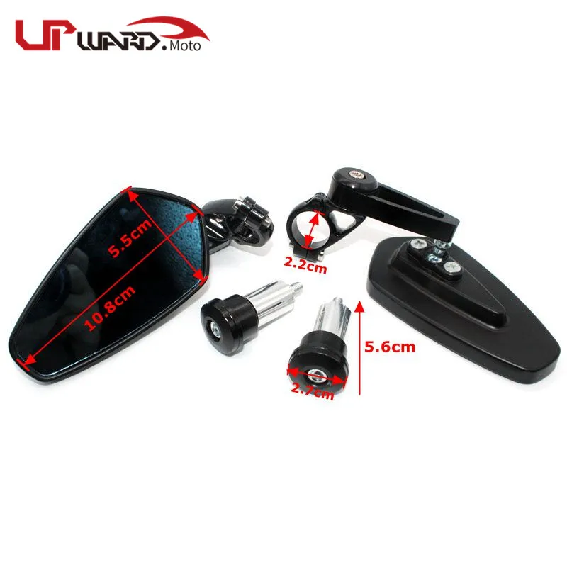 For SUZUKI GSX-S750 GSXS750 GSX-S1000 GSXS1000 GSX-S1000F GSXS Motorcycle 22mm 7/8"Handle Bar Grips End Rearview Side Mirrors