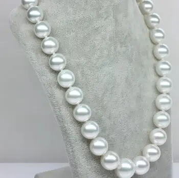 

new 18"10-11mm natural south sea white genuine pearl necklaceearring set