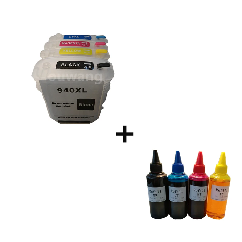 Пустой многоразовый картридж для HP940 HP940XL Officejet Pro 8000(CB092A)/8000 беспроводных/8500