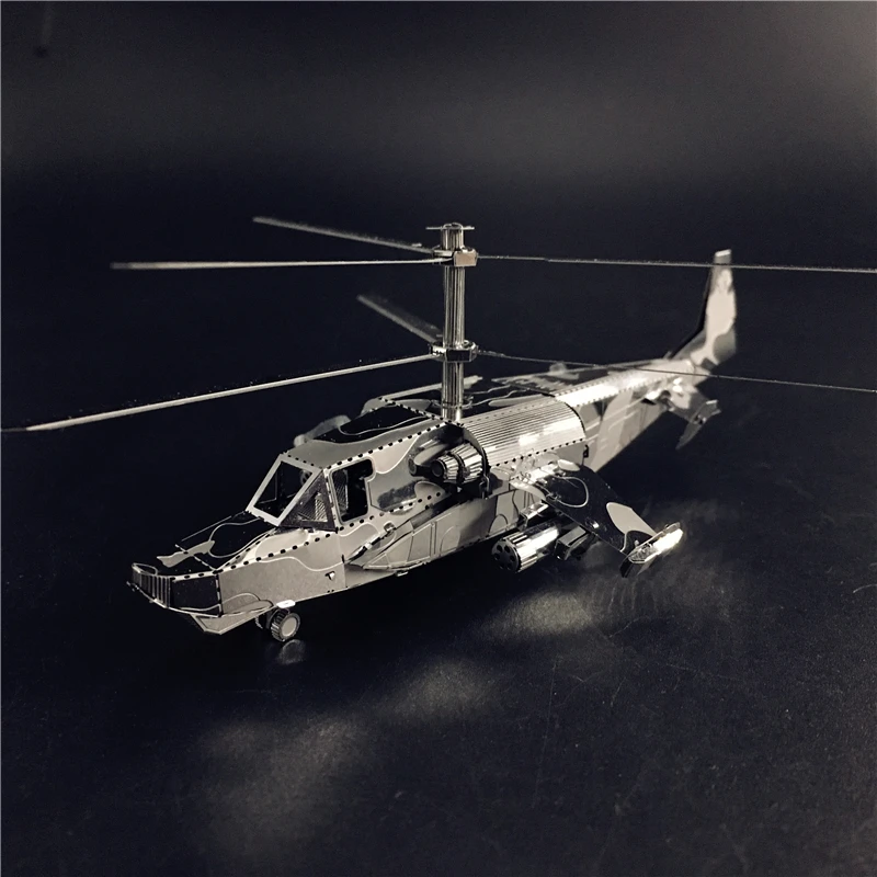 MMZ MODEL NANYUAN 3D Metal model kit KA-50 Aircraft RAH-66 Stealth Helicopter Assembly Model DIY 3D Laser Cut Model puzzle toys