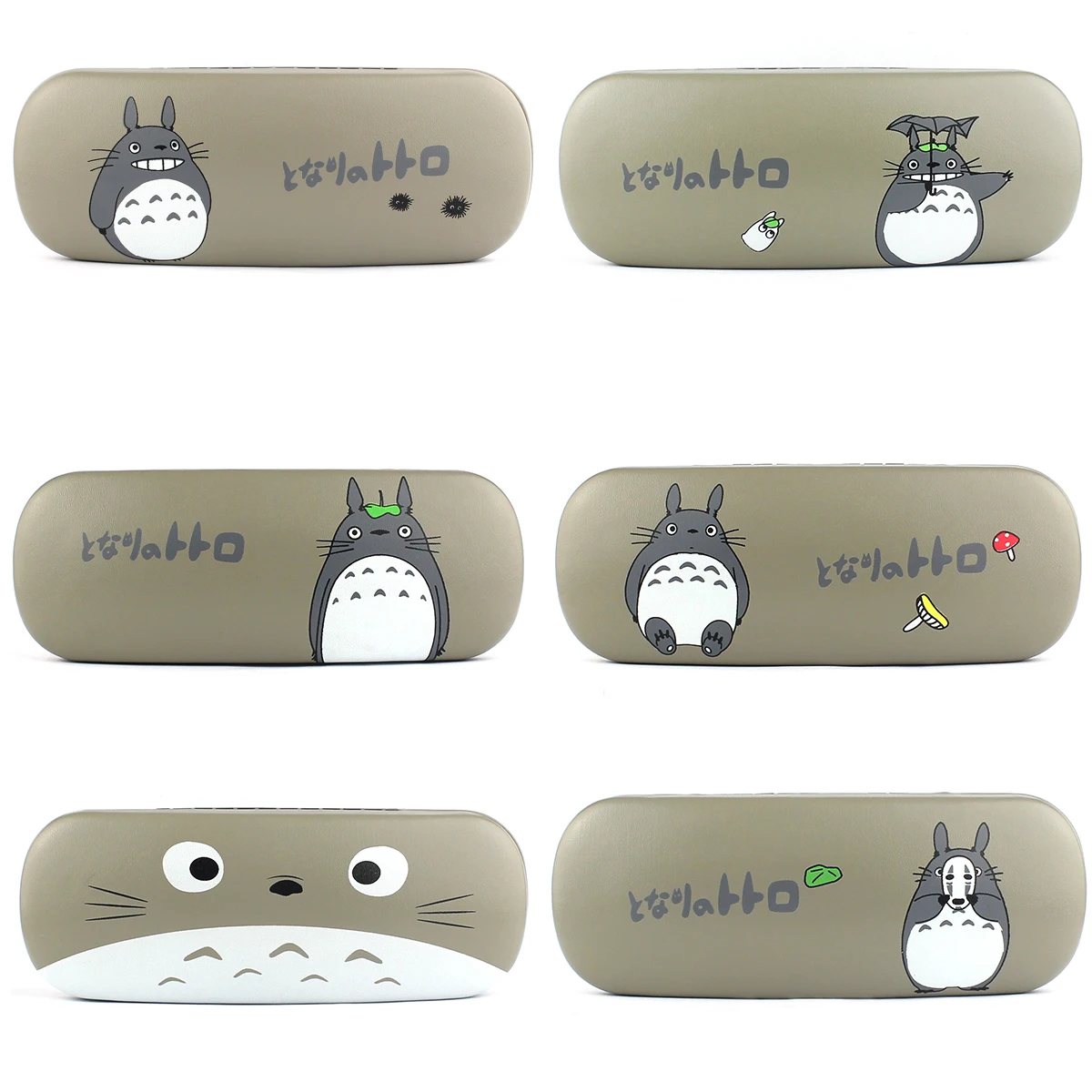 Cartoon Tororo design Sunglasses Hard leather glasses Case cute