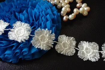 

Free shipping 2.5cm high quality water soluble shabby lace trim, skirt lace trimming,XERY0826A