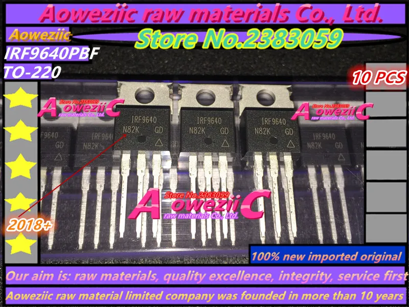 Aoweziic+ импортный IRF9640PBF IRF9640 TO-220 IRF9640STRLPBF IRF9640S F9640S TO-263 FET MOSFET 200V 11A