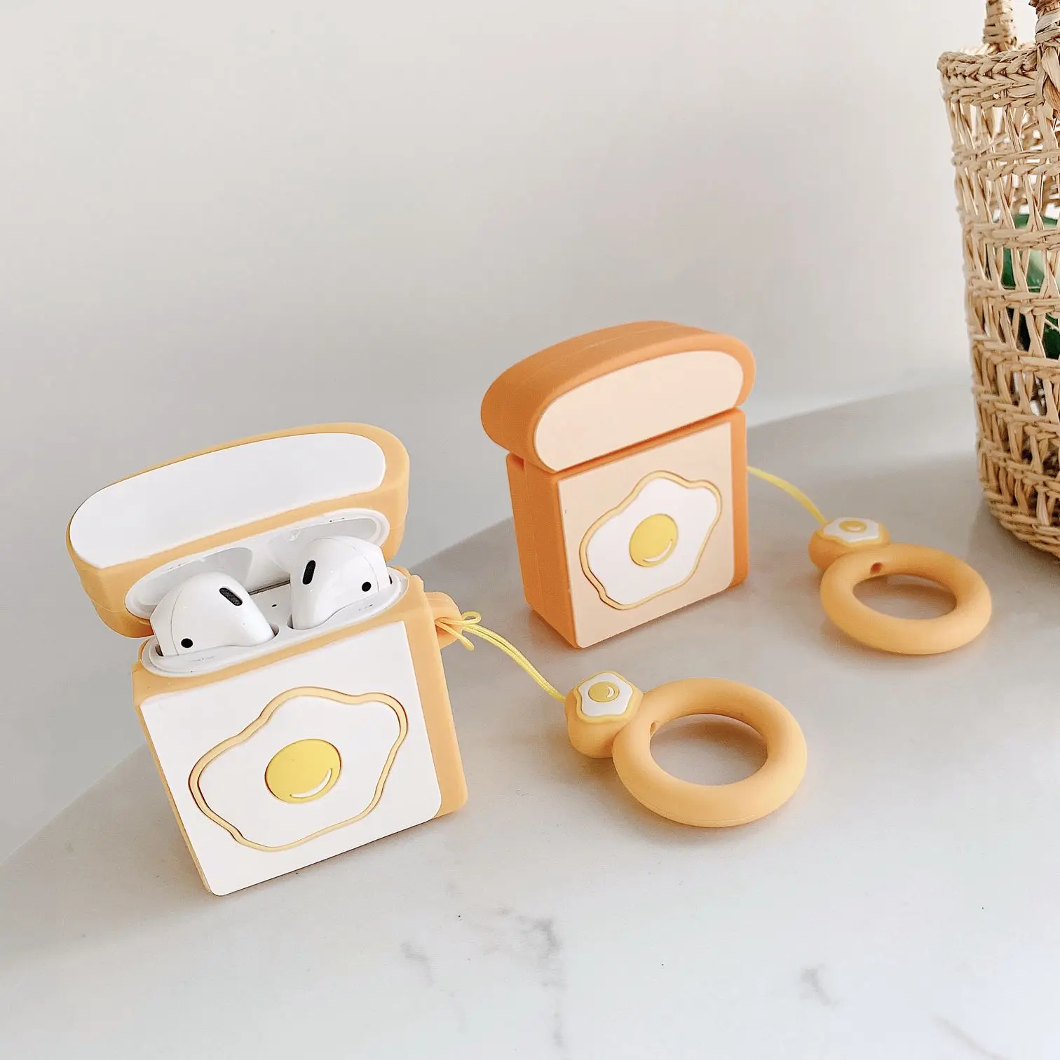 

For AirPods 2 Case Cute 3D funny Cartoon silicon cover For Air Pods Bluetooth Earphone Case For Air pods 2 headphone cover funda