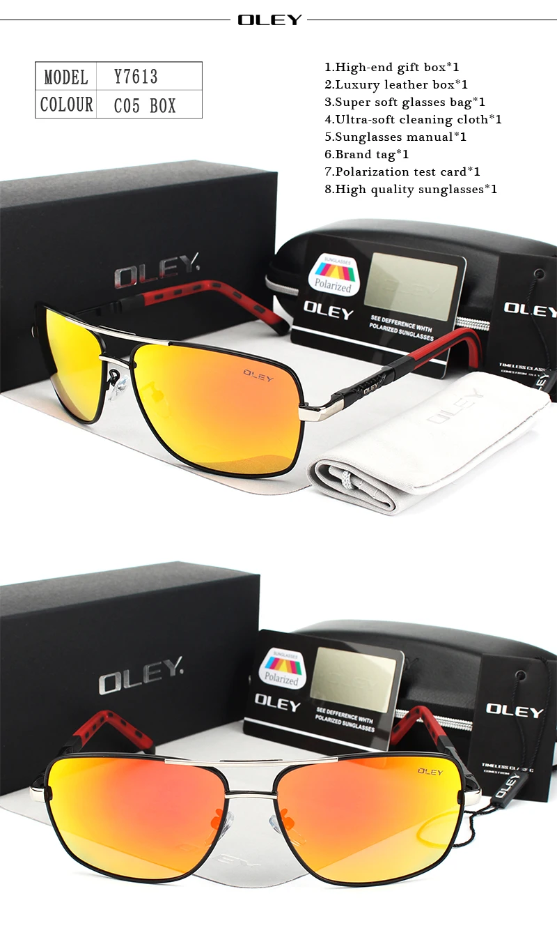 OLEY Brand Polarized Sunglasses Men New Fashion Eyes Protect Sun Glasses With Accessories Unisex driving goggles oculos de sol HTB1pNm1RFXXXXX9aXXXq6xXFXXXo - OLEY Brand Polarized Sunglasses Men New Fashion Eyes Protect Sun Glasses With Accessories Unisex driving goggles oculos de sol