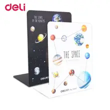 Deli винтажный Декоративный металл Книжные концы декоративная настольная подставка книга белый черный цвет книжная полка для чтения 2 шт. Подставка для книг концы