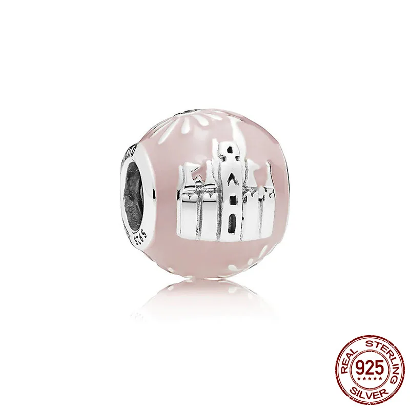 

100% 925 Sterling Silver Beads Fantasyland Castle ''2019 Edition'' Charms fit Original Pandora Bracelets Women DIY Jewelry