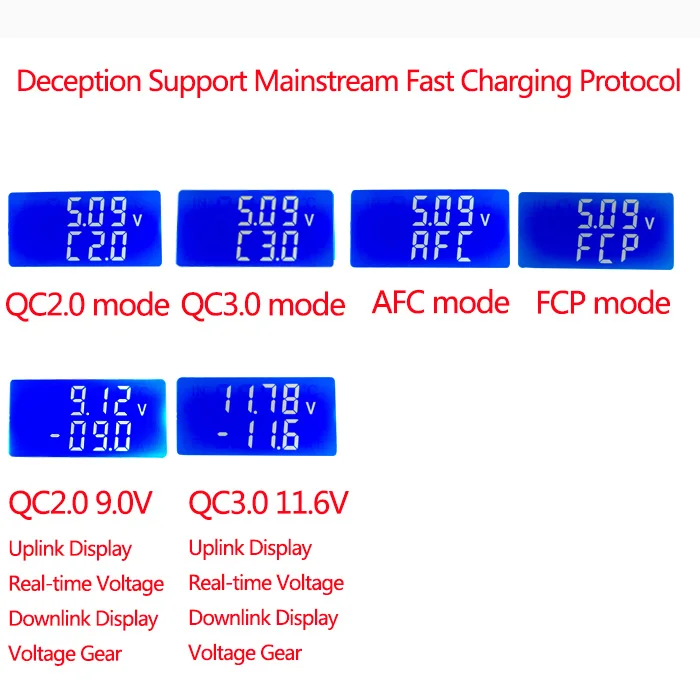 KZ35 электронная нагрузка постоянного тока usb type C QC2.0/3,0 AFC FCP триггеры батарея тестовый измеритель емкости разряда