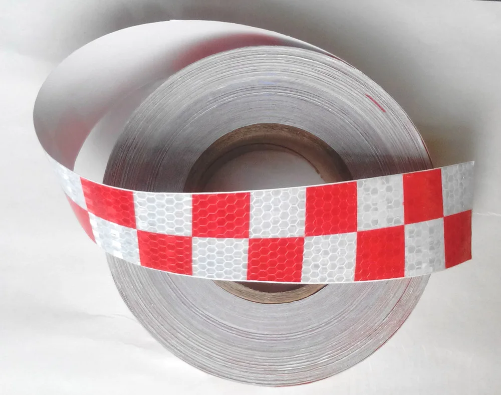 Aliexpress.com : Buy 5CM x 45M, Commercial Grade,Reflective tape for truck, White with red ...