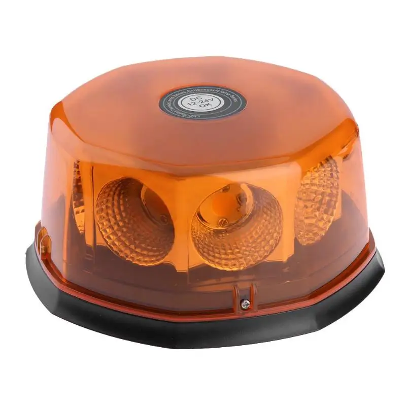 

Car Auto Flash Beacon Light Yellow Led Warning Emergency Flashing Strobe Lamp Amber Light with Magnetic DC12V / 24V