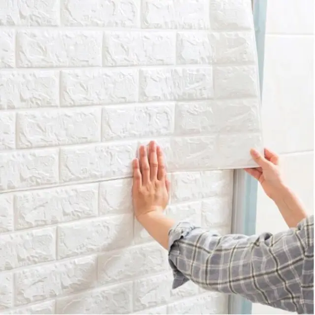 60*30cm 3d self adhesive foam brick wall stickers for kids room diy