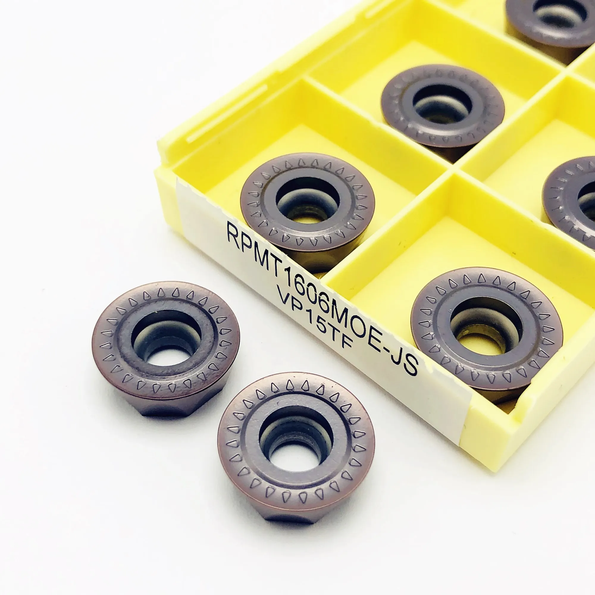 

Carbide insert RPMT1606MOE JS VP15TF metal turning tool CNC machine tools milling tool RPMT1606 lathe tool milling cutter