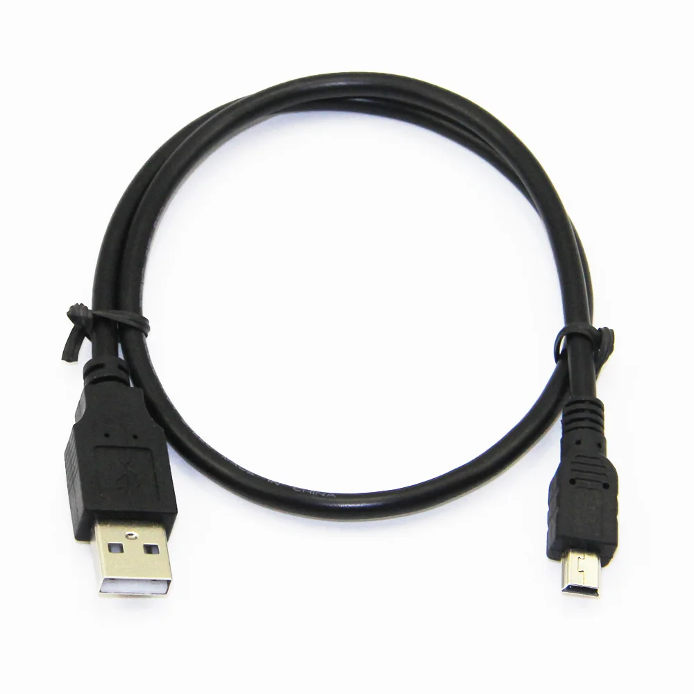 Bochara USB 2,0 type A Male to Mini 5P Male Mini 5P USB кабель M/M foil+ Плетеный+ ПВХ Экранирование 30 см 50 см 1 м 1,5 м 1,8 м 3 м 5 м