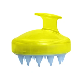 

Silicone Shampoo Brush Hair Scalp Cleaning Massage Brush Soft Silicone Comb EK-New