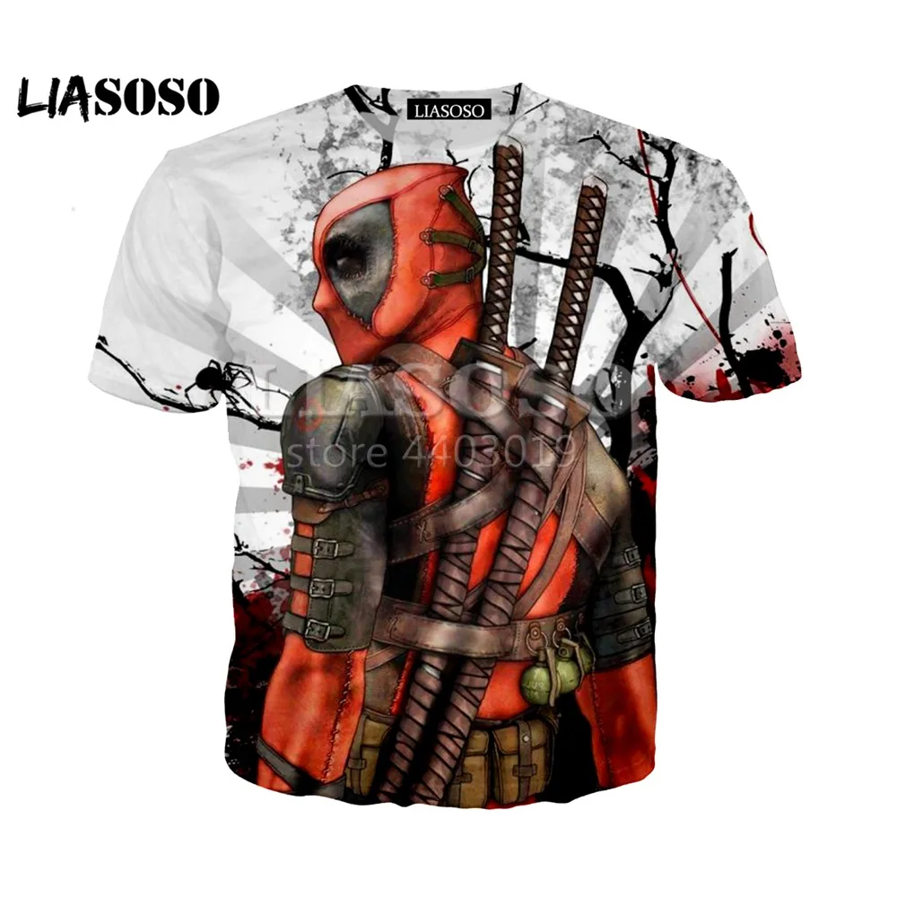 LIASOSO 2018 Summer New T Shirt 3D Color Printing Fallout 4 Game